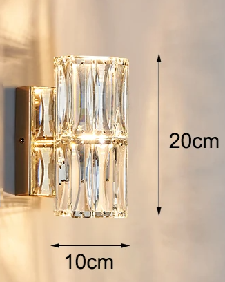 LED-Wandleuchte – Kristall