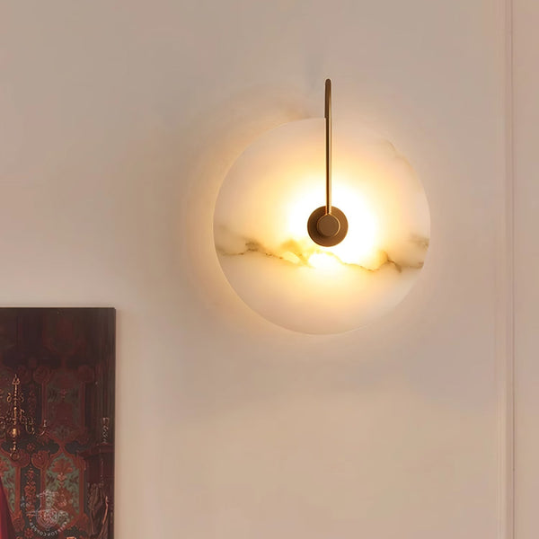 Luna LED-Wandleuchte – Alabaster