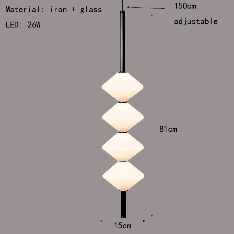LED-Pendelleuchte – Glas