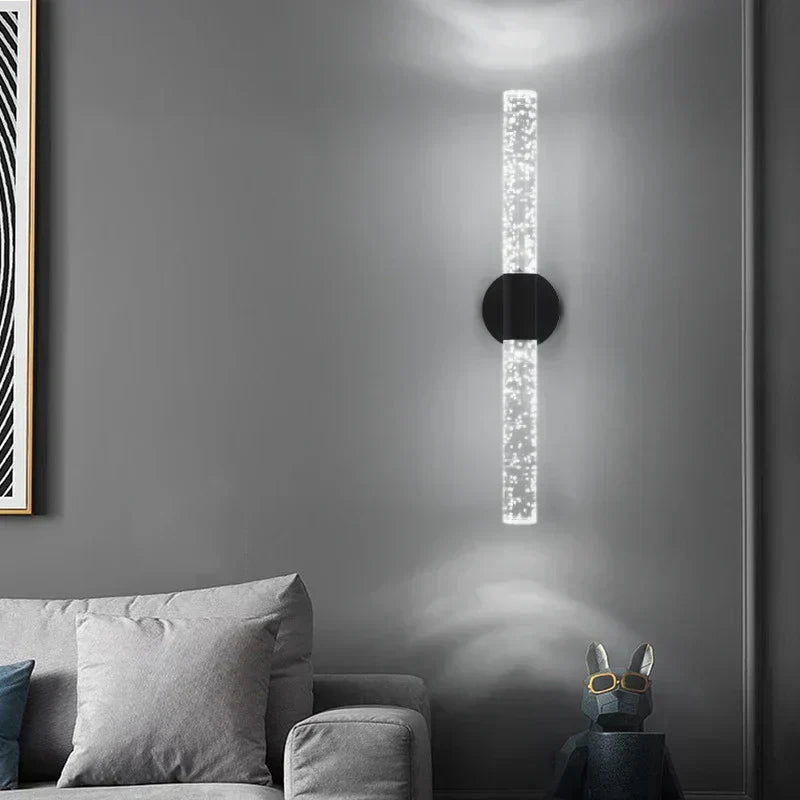 LumiGlas LED-Wandleuchte – Kristall
