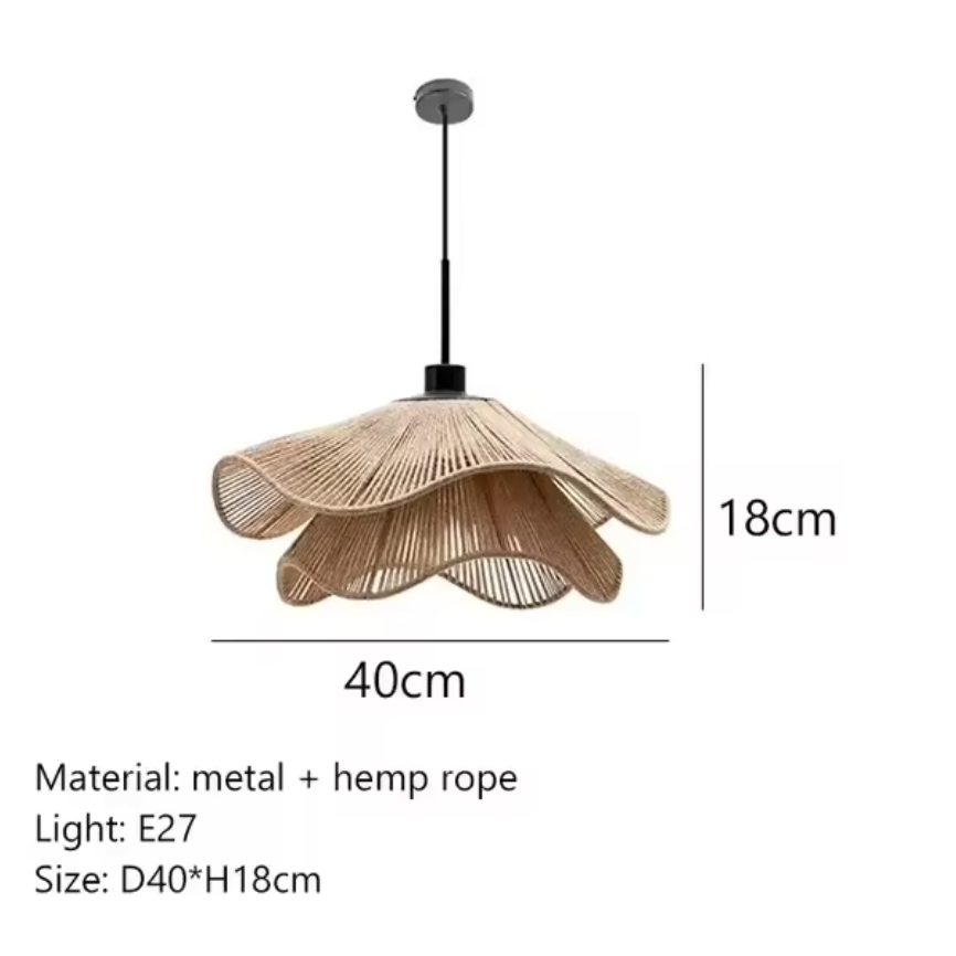 Hempora Pendelleuchte – Wabi-Sabi-Design