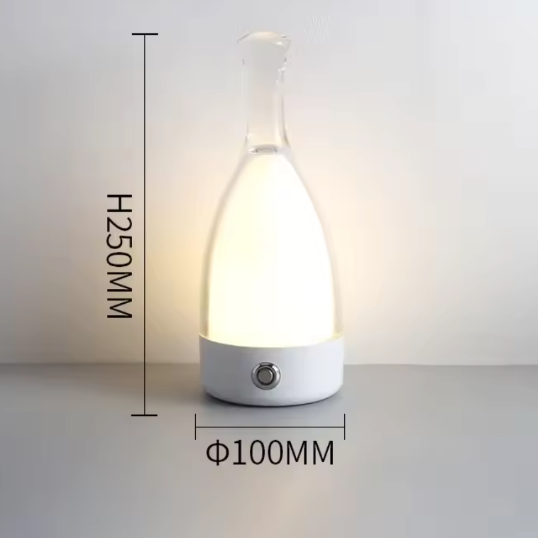 VinoGlow LED-Tischleuchte – Wiederaufladbar