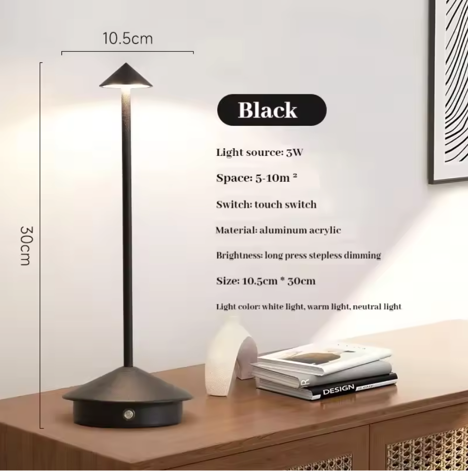 LumaTouch LED-Tischleuchte – Wiederaufladbar