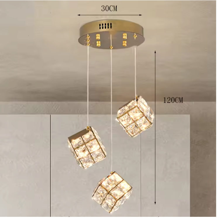Aurelium LED-Pendelleuchte – Kristall