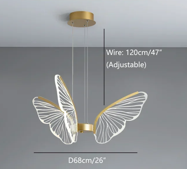 Butterfly LED-Pendelleuchte – Dimmbar