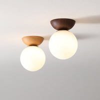 Holz-LED-Deckenleuchte – Holz
