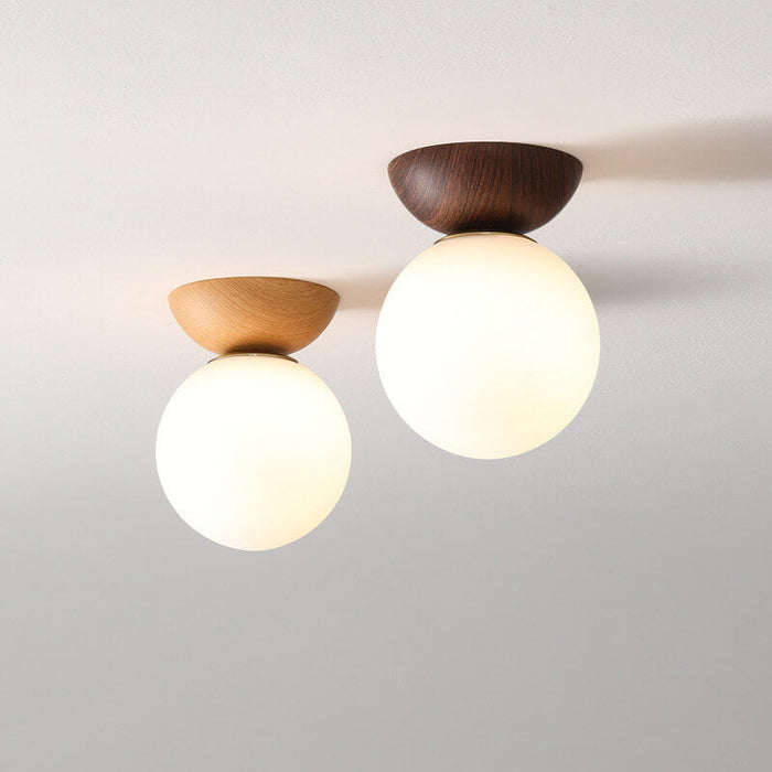 Holz-LED-Deckenleuchte – Holz