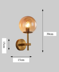 AuroraSphere LED-Wandleuchte – Glas