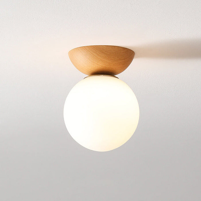 Holz-LED-Deckenleuchte – Holz