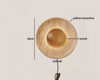 Travertine LED-Wandleuchte – Ausgewähltes Lichtdesign