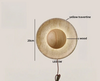 Travertine LED-Wandleuchte – Ausgewähltes Lichtdesign