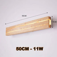 TimberCrevice LED-Wandleuchte – Holz