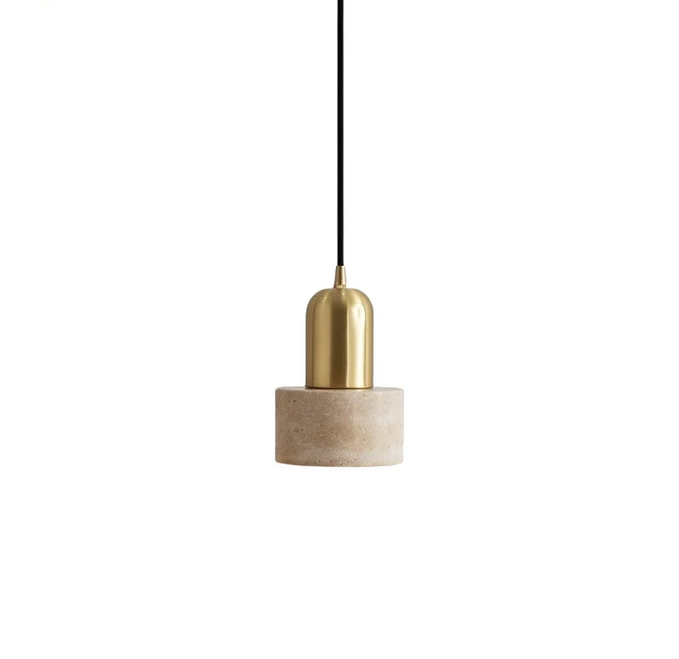 Travertine LED-Pendelleuchte – Skandinavisches Design