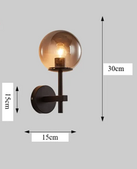 AuroraSphere LED-Wandleuchte – Glas