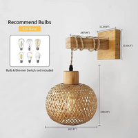 Bamboo Wandleuchte – Japandi-Stil