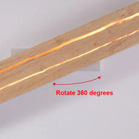 TimberCrevice LED-Wandleuchte – Holz