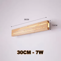 TimberCrevice LED-Wandleuchte – Holz