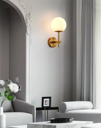 AuroraSphere LED-Wandleuchte – Glas