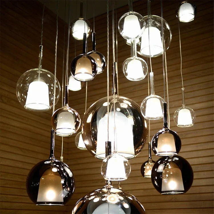 Glas-LED-Pendelleuchte – Glas