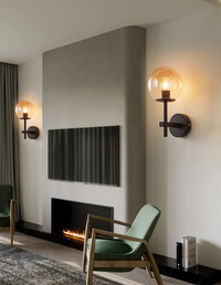 AuroraSphere LED-Wandleuchte – Glas