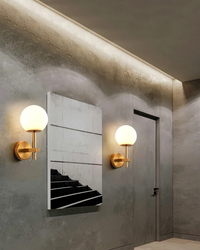 AuroraSphere LED-Wandleuchte – Glas