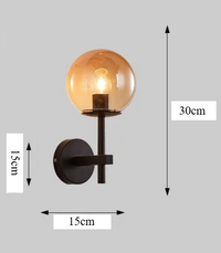 AuroraSphere LED-Wandleuchte – Glas