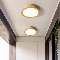 Holz-LED-Deckenleuchte – Holz
