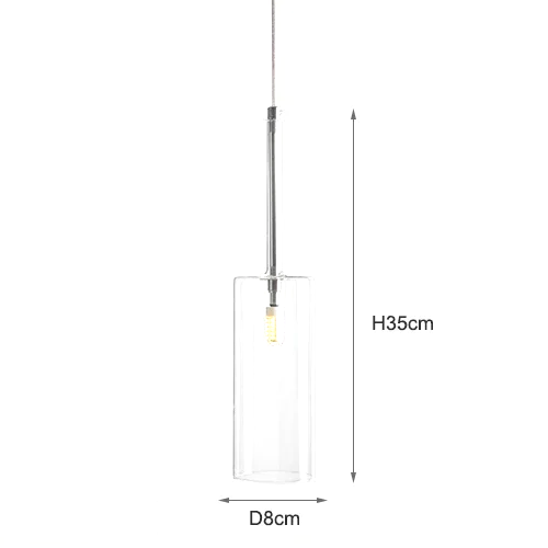 LED-Pendelleuchte – Glas