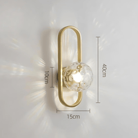Camille LED-Wandleuchte – Glas