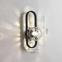 Camille LED-Wandleuchte – Glas
