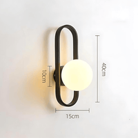 Camille LED-Wandleuchte – Glas