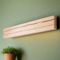 TimberCrevice LED-Wandleuchte – Holz