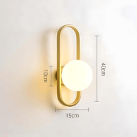Camille LED-Wandleuchte – Glas