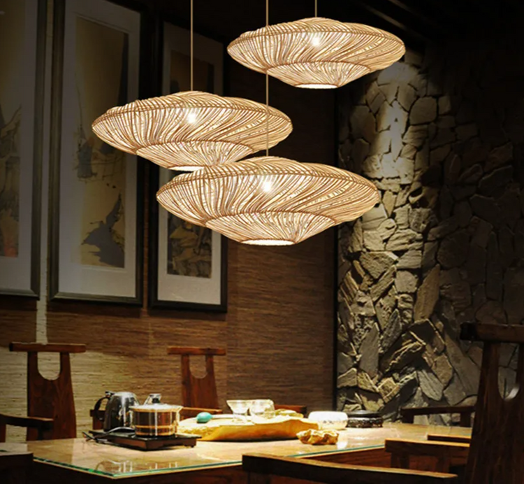AetherRattan Pendelleuchte – Rattan