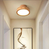 Holz-LED-Deckenleuchte – Holz