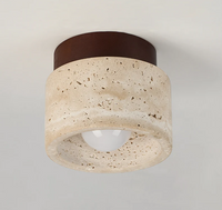 Travertine Deckenleuchte – Wabi-Sabi-Design