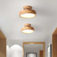 Nordelle LED-Deckenleuchte – Holz