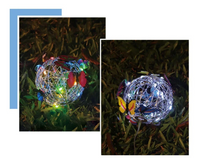 ButterflyGlow LED-Pendelleuchte – Solarbetrieb