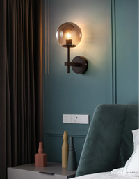 AuroraSphere LED-Wandleuchte – Glas