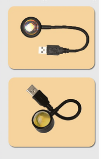 SunGlow LED-Tischleuchte – USB-Anschluss