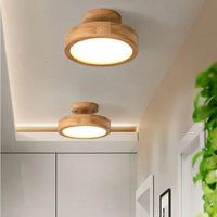 Holz-LED-Deckenleuchte – Holz
