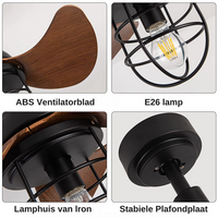 Walnora Deckenventilator mit Licht – Ausgewähltes Lichtdesign