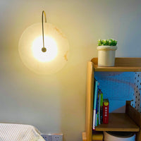 Luna LED-Wandleuchte – Alabaster