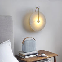 Luna LED-Wandleuchte – Alabaster