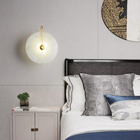 Luna LED-Wandleuchte – Alabaster