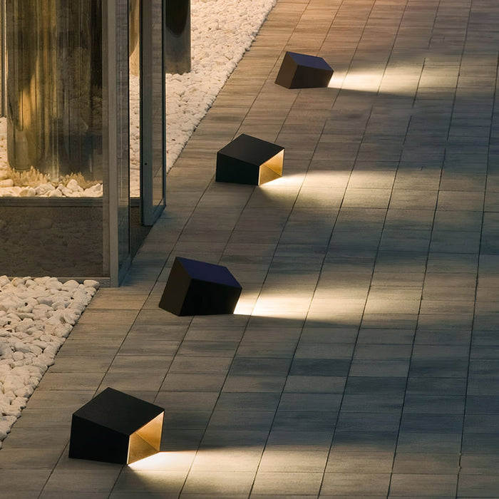 Cube LED-Außenleuchte – Solarbetrieb