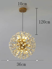 Celestique LED-Kronleuchter – Kristall