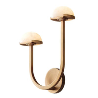 AlbaMush Wandleuchte – Alabaster