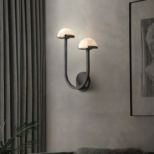 AlbaMush Wandleuchte – Alabaster