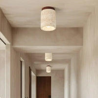 Travertine Deckenleuchte – Wabi-Sabi-Design